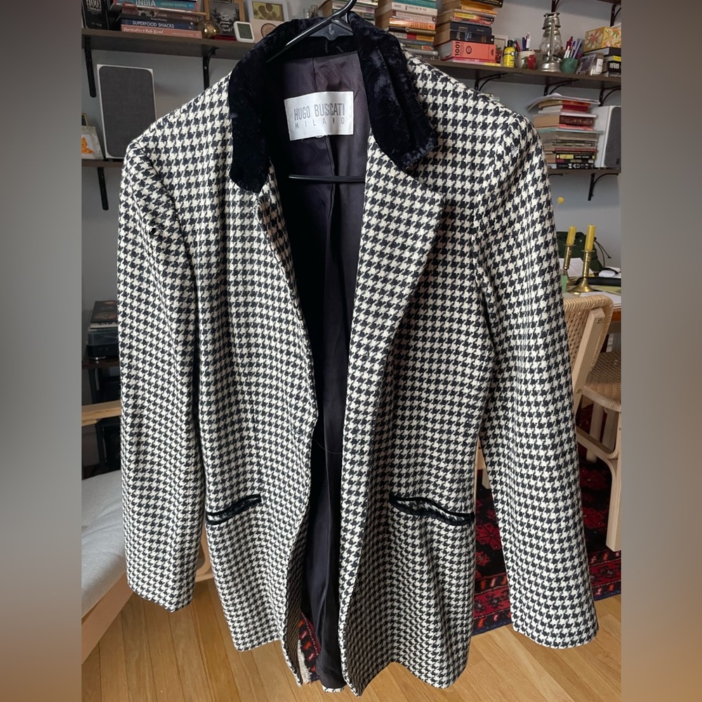 vintage houndstooth jacket